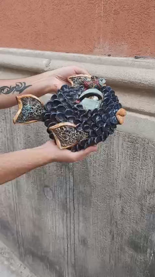 pesce fatto a mano in ceramica