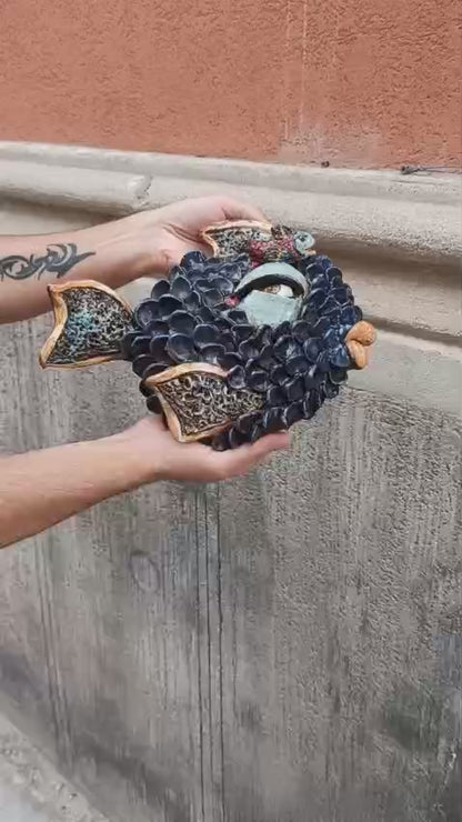 pesce fatto a mano in ceramica