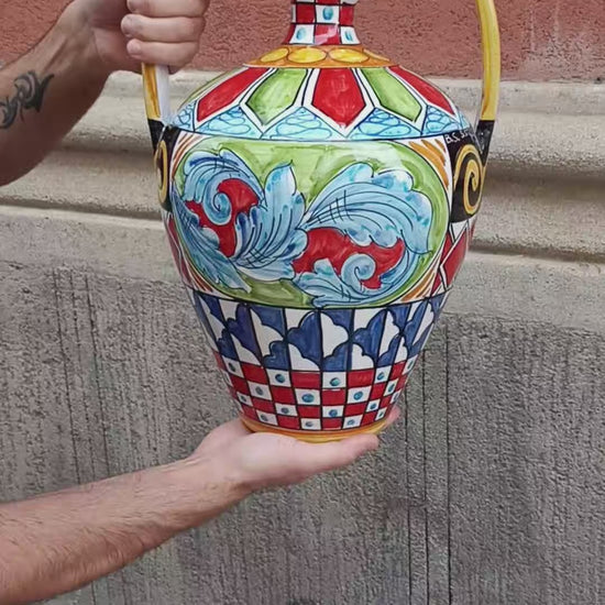 Bummolo Siciliano in ceramica di Caltagirone 