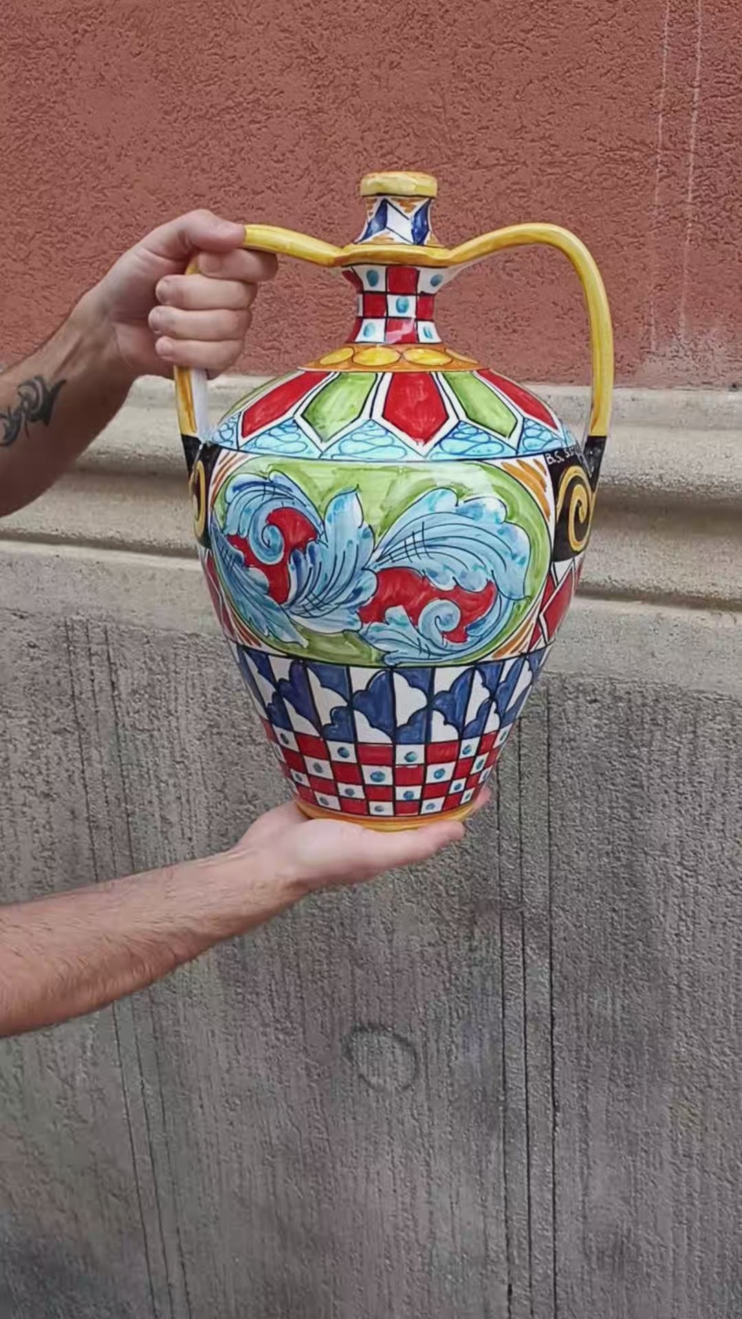 Bummolo Siciliano in ceramica di Caltagirone 