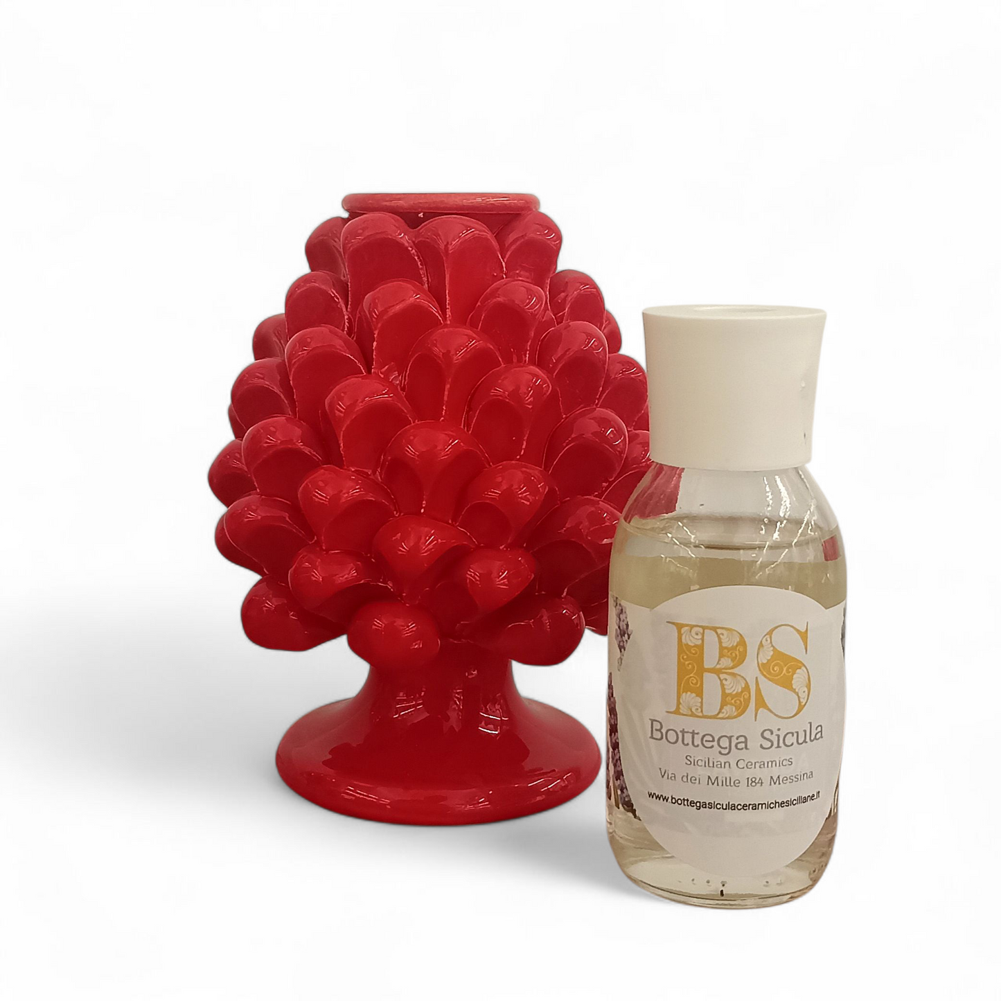 profumatore pigna rossa per ambiente