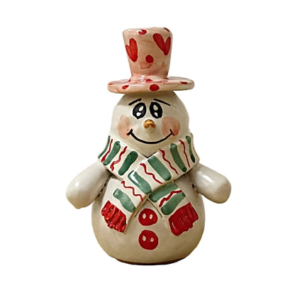 pupazzo di neve colorato