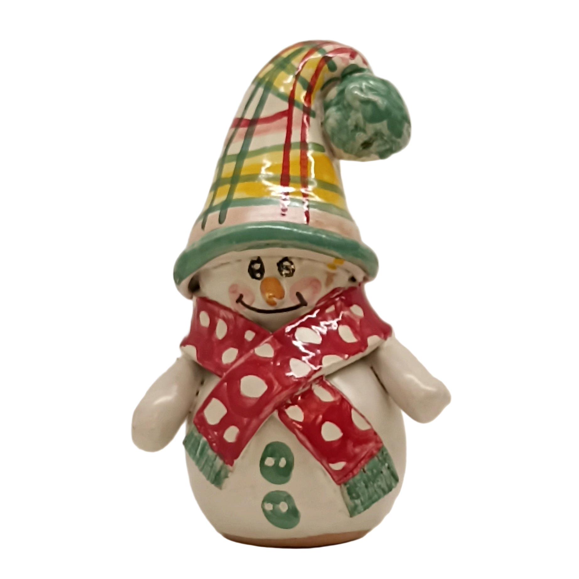 pupazzo di neve in ceramica da regalo