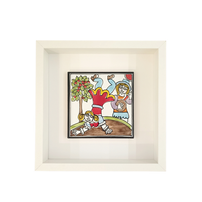 quadro con ceramica di sicilia da appendere