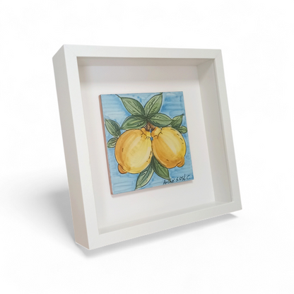 quadro con ceramica caltagirone