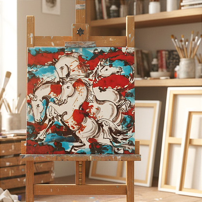 piastra in ceramica decorata a mano