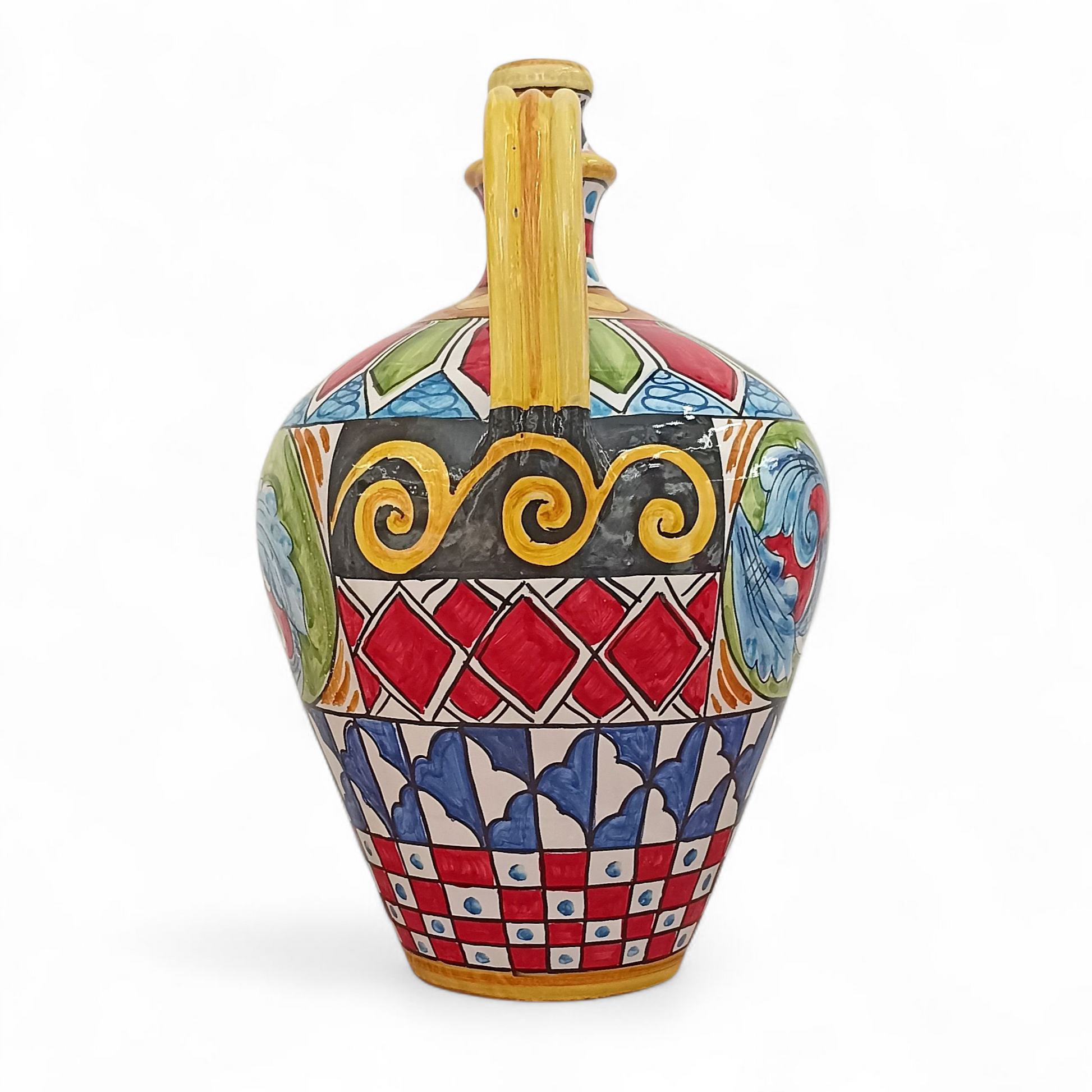anfora in maiolica siciliana di caktagirone