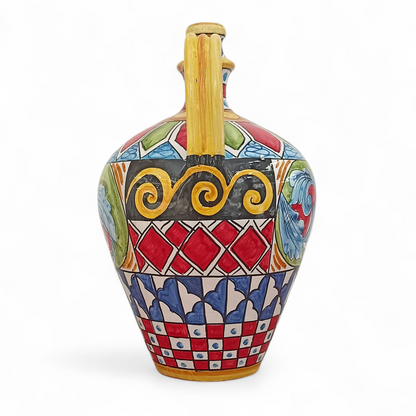 anfora in maiolica siciliana di caktagirone