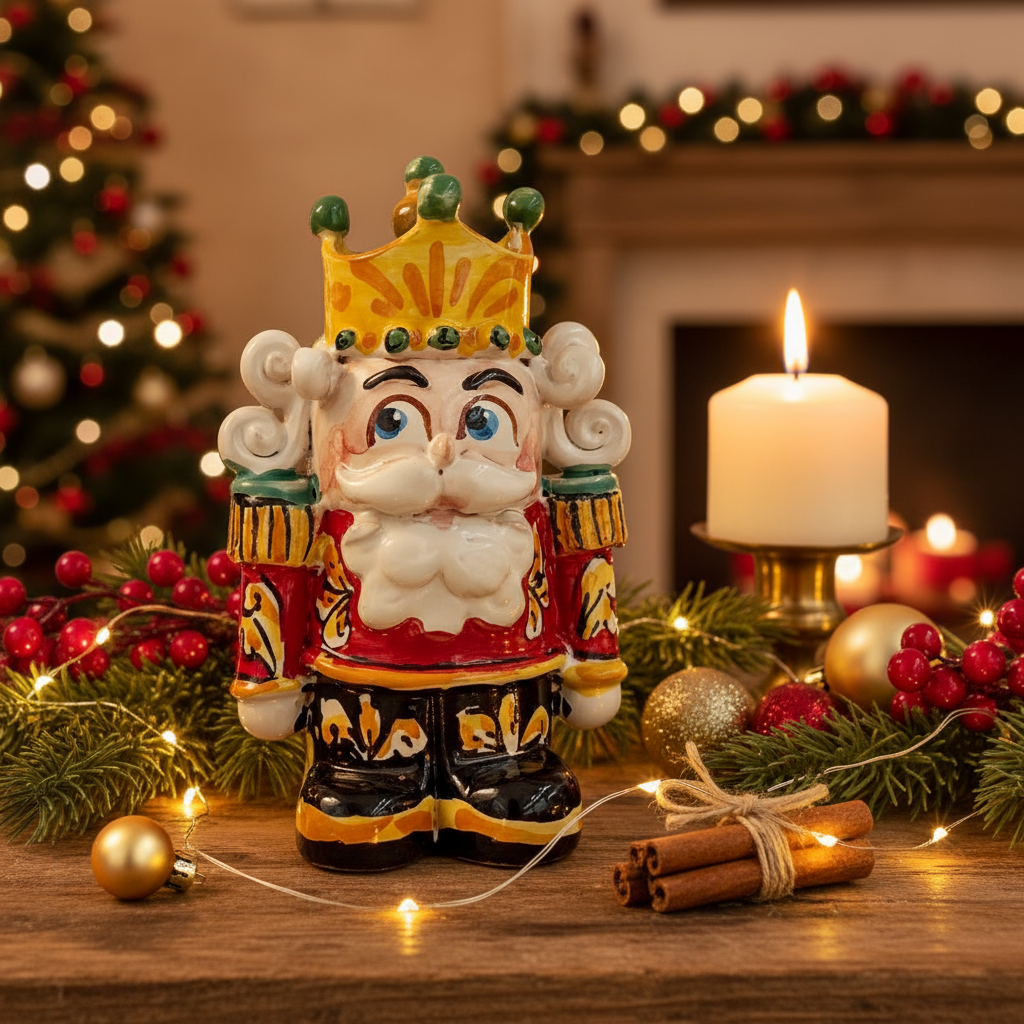 Sicilian Ceramic Nutcracker 15cm  from Caltagirone