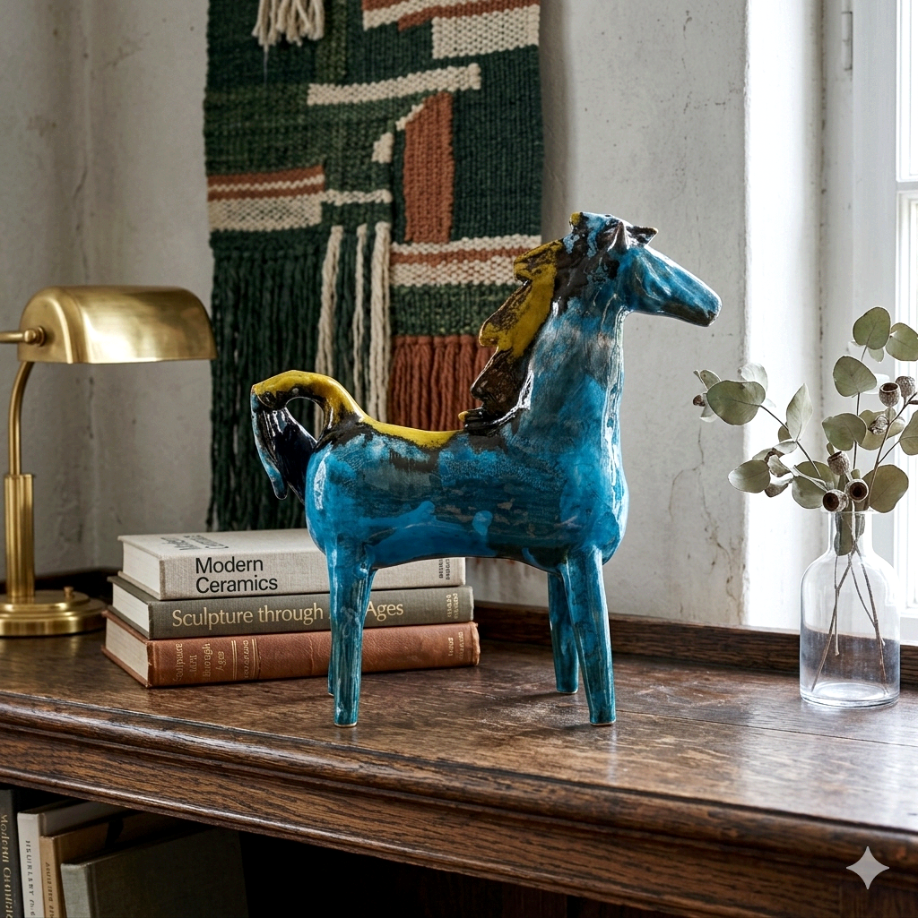 Handmade Sicilian Ceramic Horse
