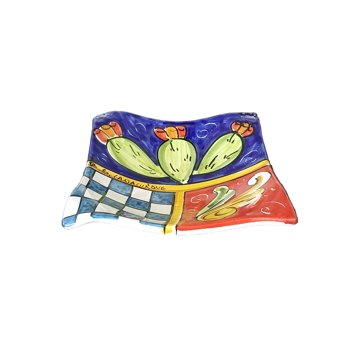 Portacioccolatini in Ceramica di Caltagirone