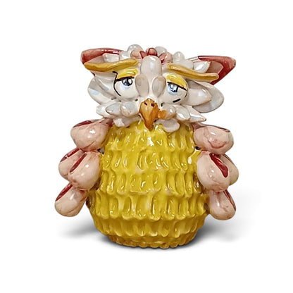 Gufetto in Ceramica di Caltagirone 10cm - vari decori