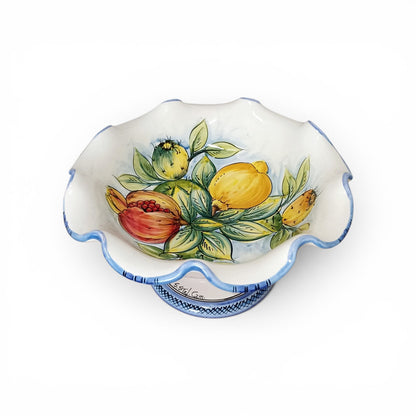Portafrutta - Centrotavola in Ceramica Siciliana 30cm
