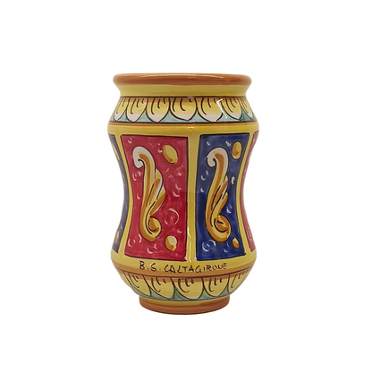 Portafiori 20cm in Ceramica Siciliana di Caltagirone