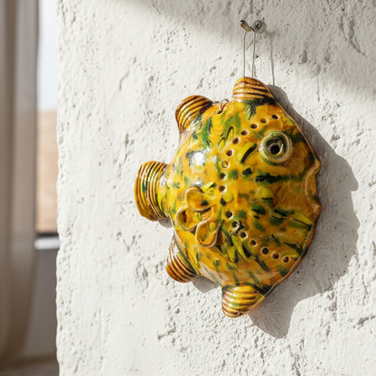 Pesce Moderno in Ceramica Siciliana