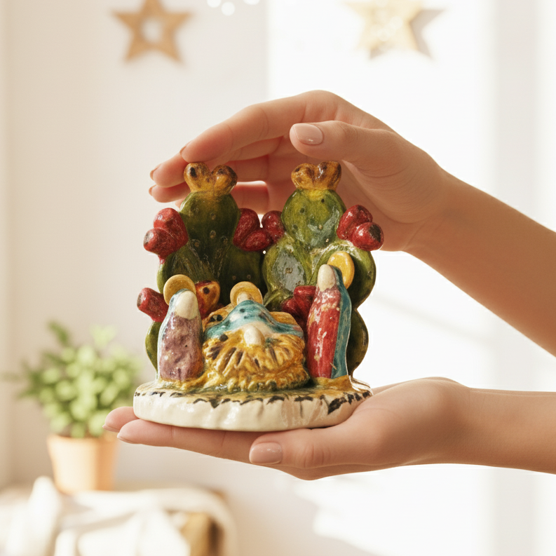 Natività in Ceramica Siciliana di Caltagirone