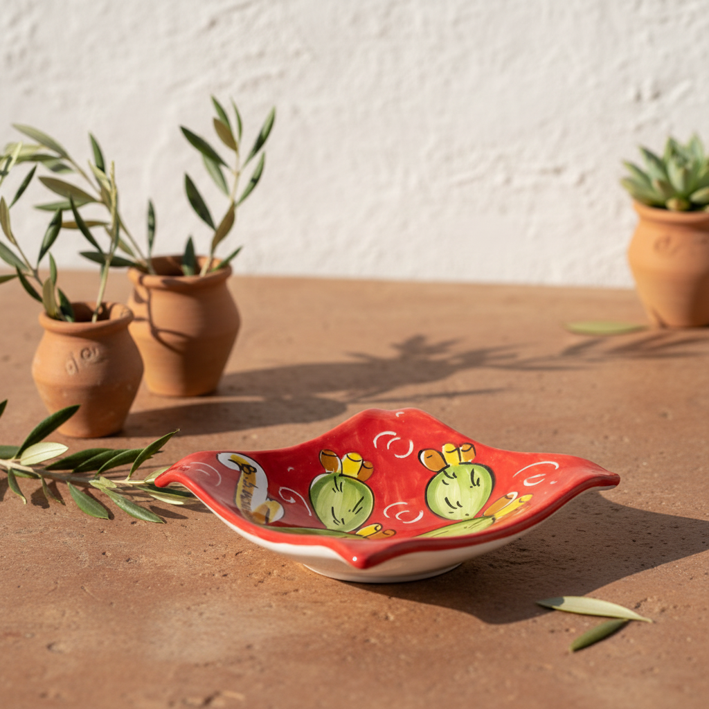 Svuotatasche in Maiolica Siciliana di Caltagirone