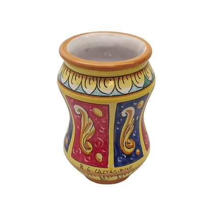 Portafiori 20cm in Ceramica Siciliana di Caltagirone