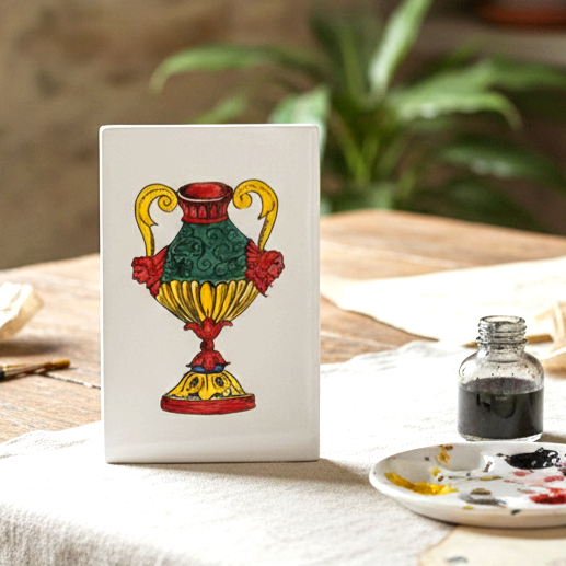 Sicilian ceramic playing cards