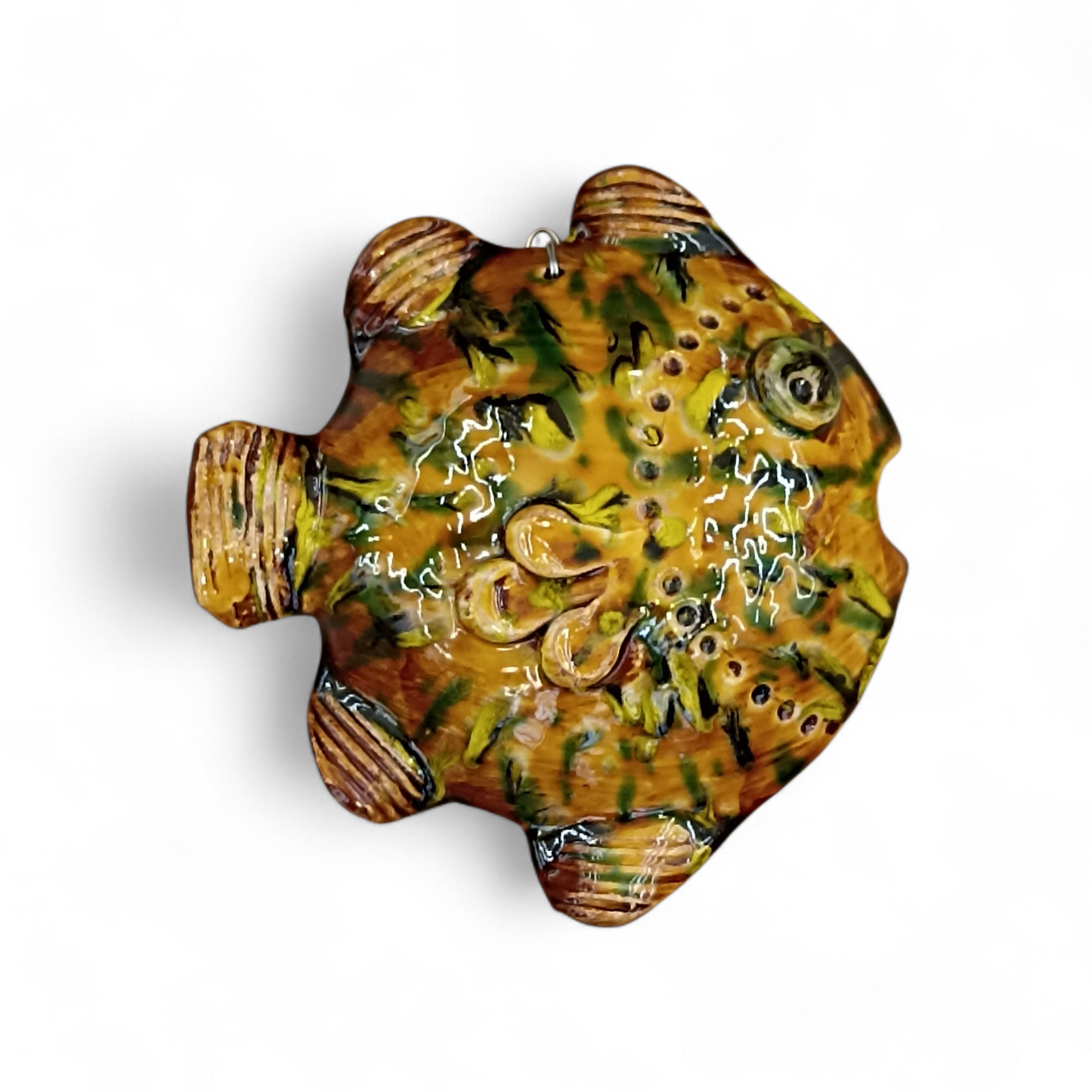 Pesce Moderno in Ceramica Siciliana