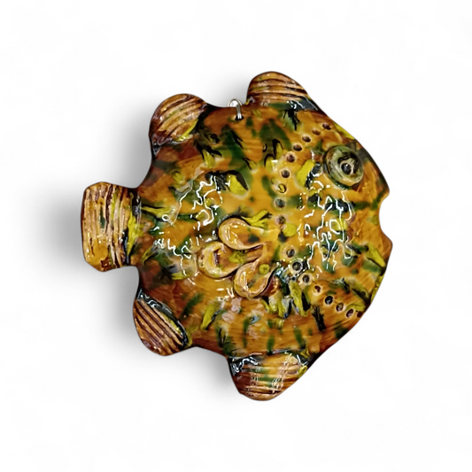 Pesce Moderno in Ceramica Siciliana