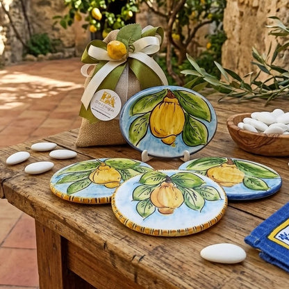 Oval Sicilian Ceramic Small Plate - Sicilian Party Favor - assorted designs