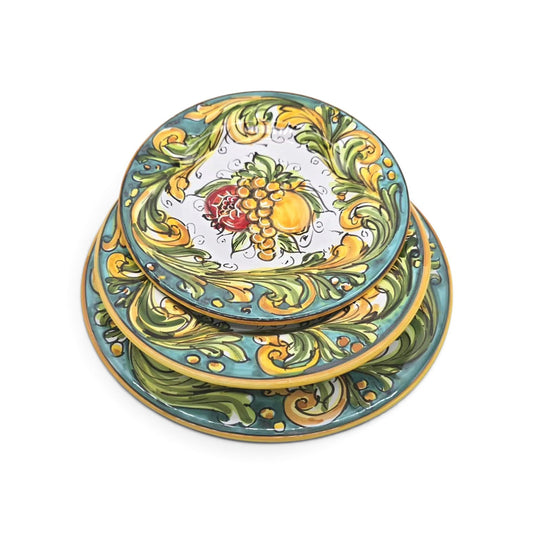 Servizio di Piatti in Ceramica Siciliana