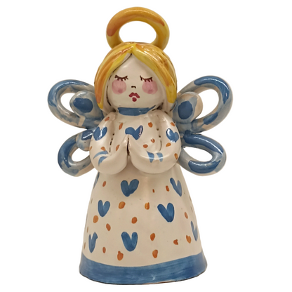 15cm Sicilian Ceramic Angel Natalino from Caltagirone - Assorted Decorations