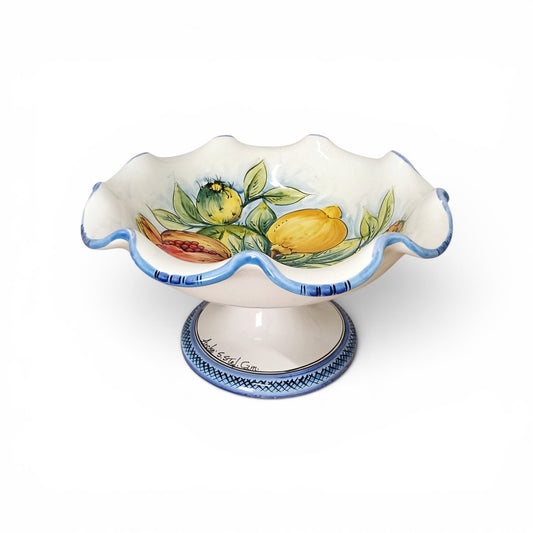 Portafrutta - Centrotavola in Ceramica Siciliana 30cm