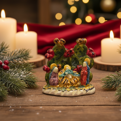 Natività in Ceramica Siciliana di Caltagirone
