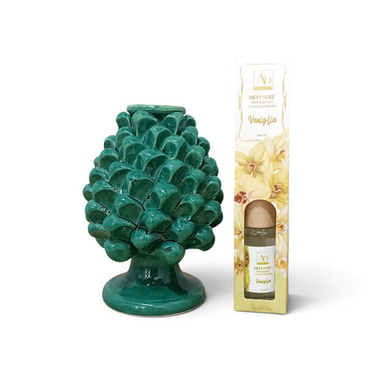 Green Pine Cone Caltagirone Room Freshener - various sizes available