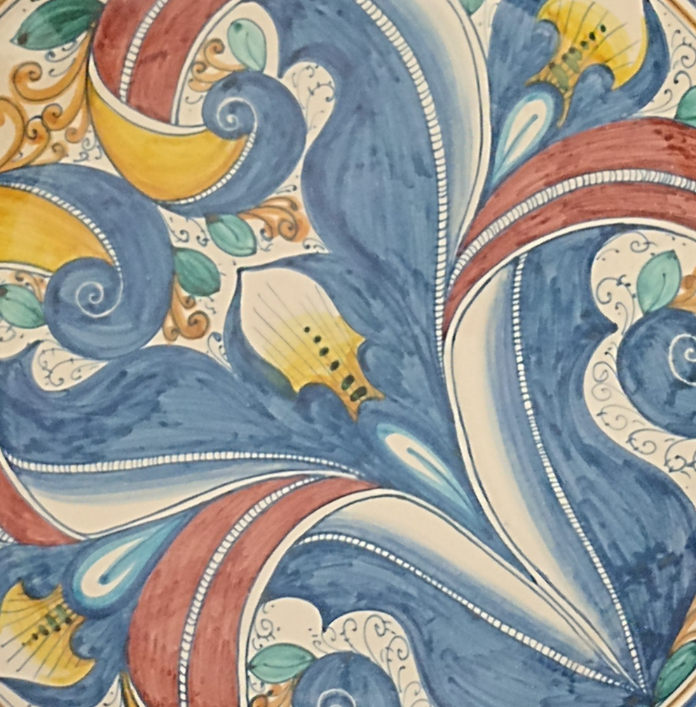 Piatto maiolica Sicilia