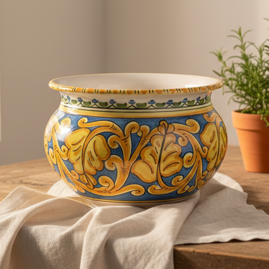 Handmade Caltagirone Sicilian Ceramic Planter 30cm