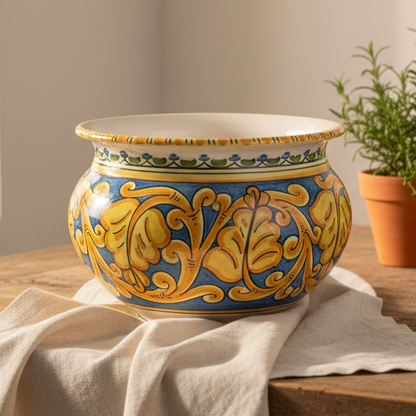 Handmade Caltagirone Sicilian Ceramic Planter 30cm