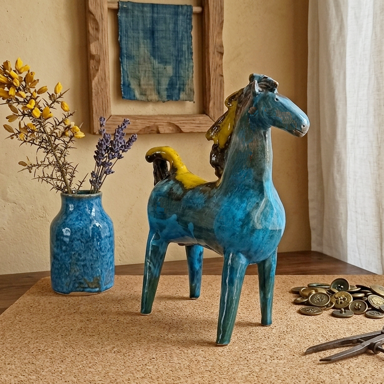 Handmade Sicilian Ceramic Horse