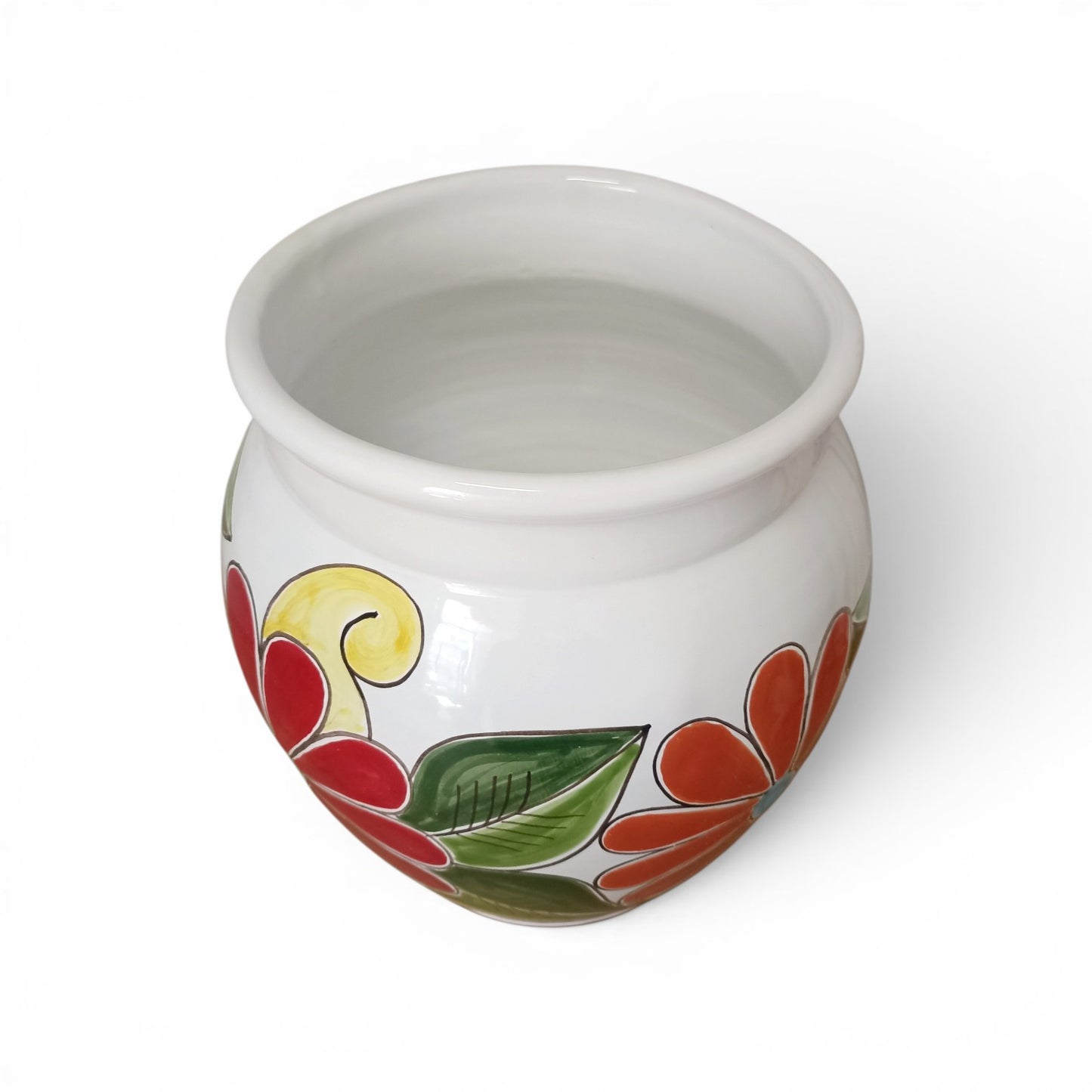 Decorated Plant Pot Sicilian Ceramics 30cm