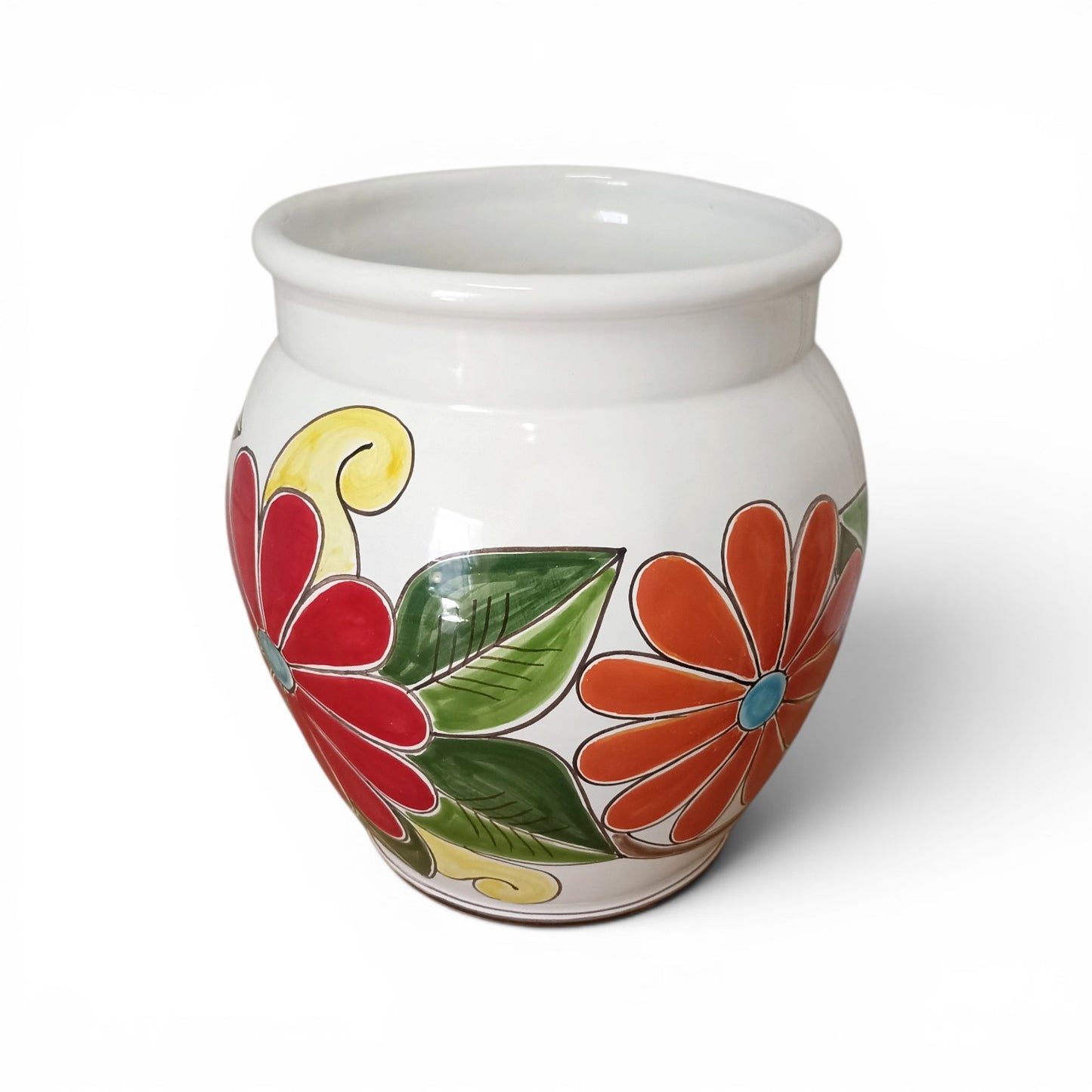 Decorated Plant Pot Sicilian Ceramics 30cm