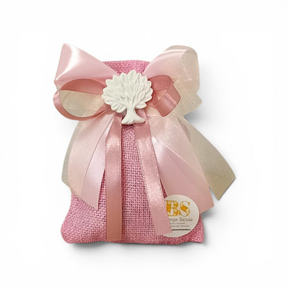 porta confetti nascita rosa