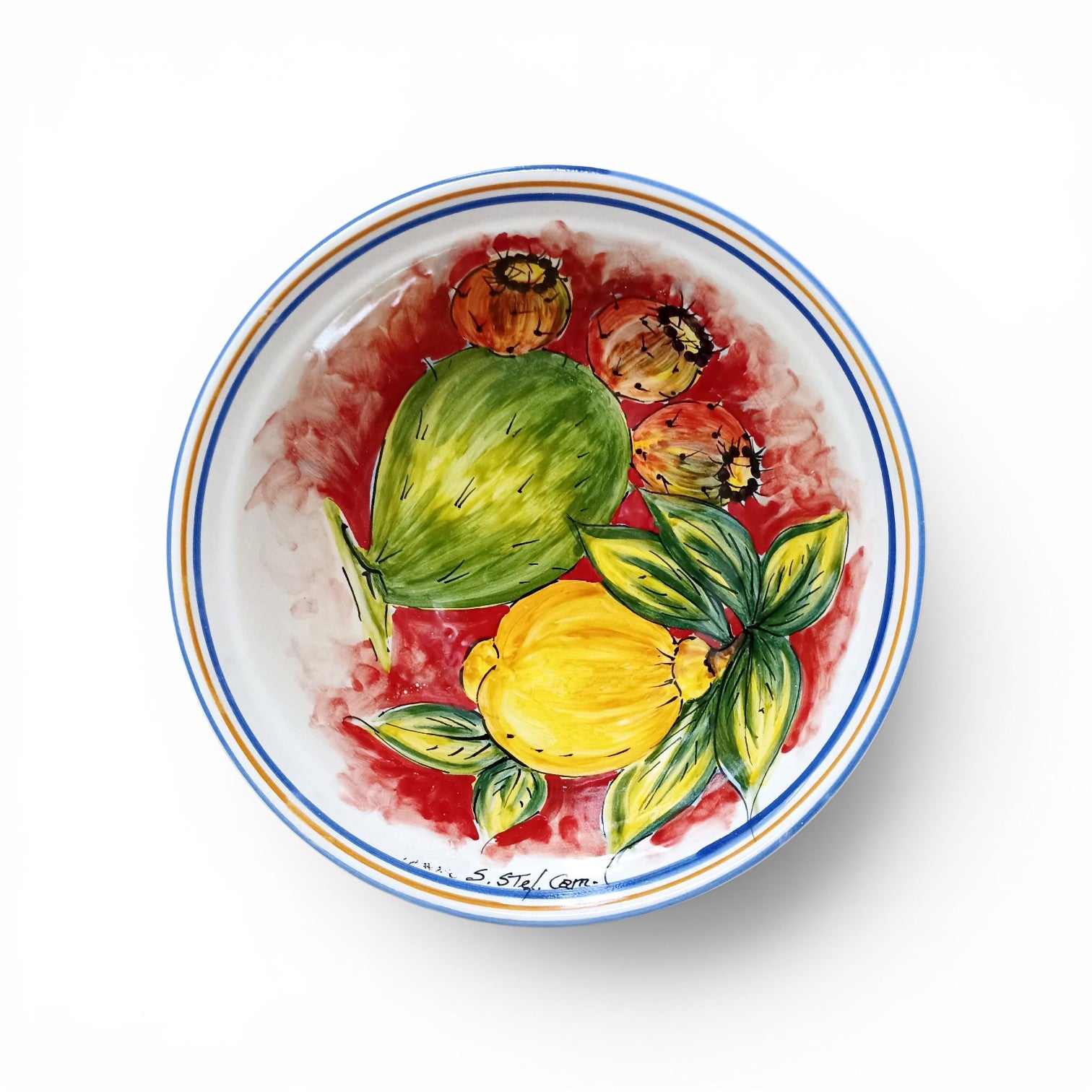 salad bowl sicilian pottery