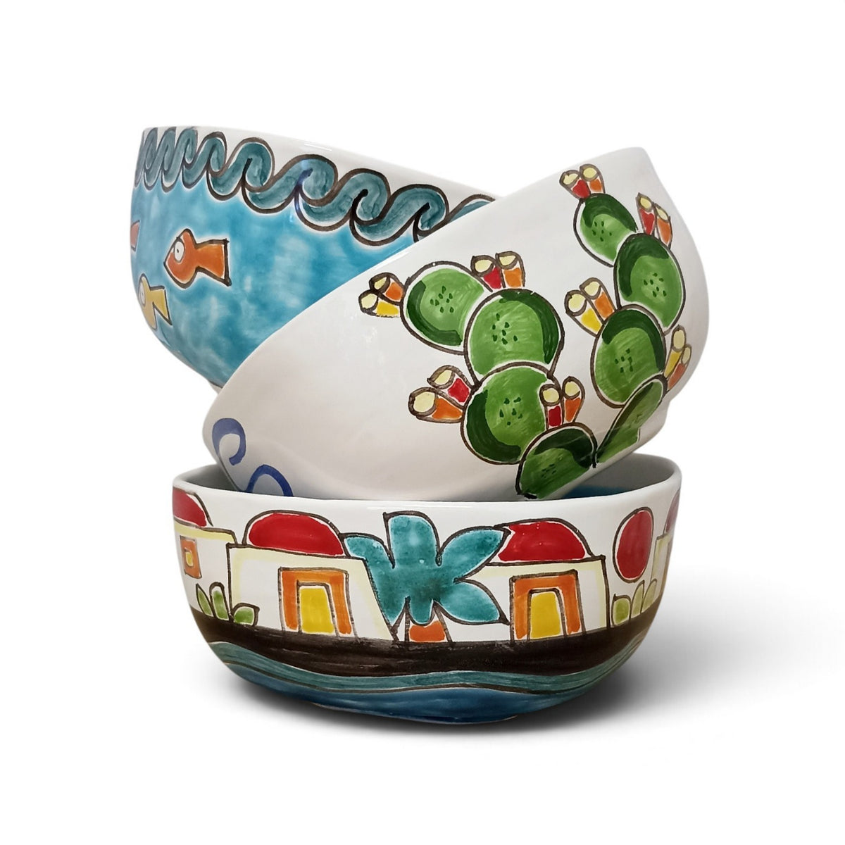 ceramic salad bowls