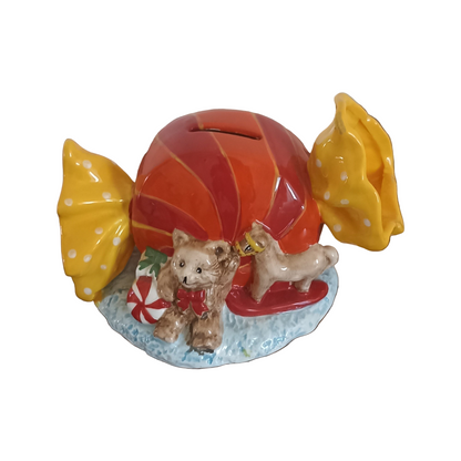 salvadanaio colorato natale