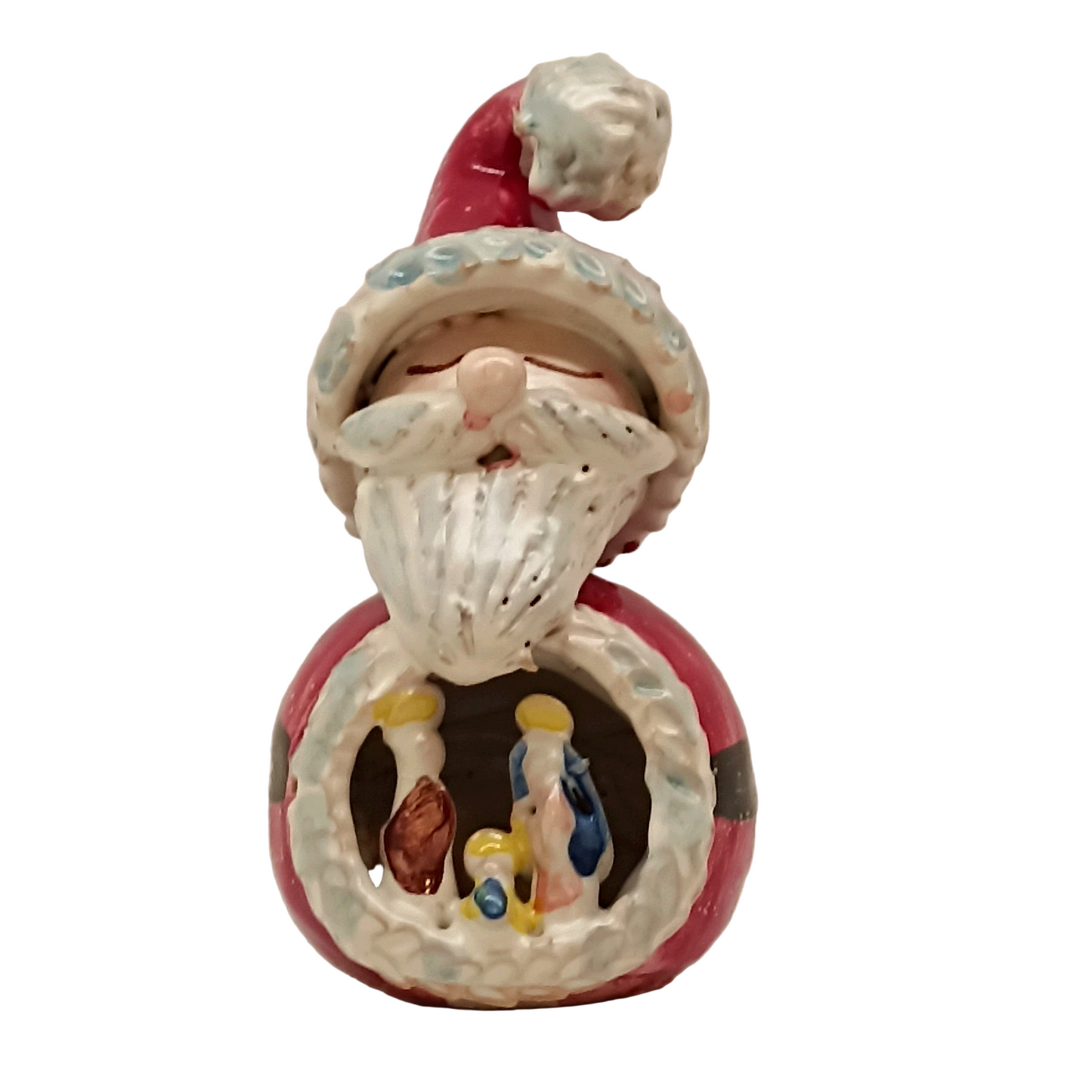 babbo natale maiolica siciliana