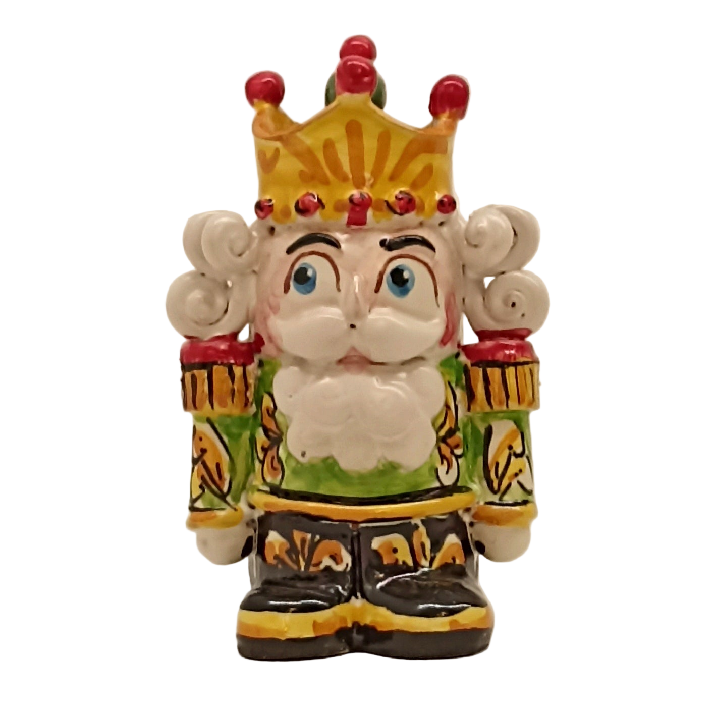 schiaccianoci in ceramica siciliana artigianale