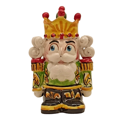 schiaccianoci in ceramica siciliana artigianale