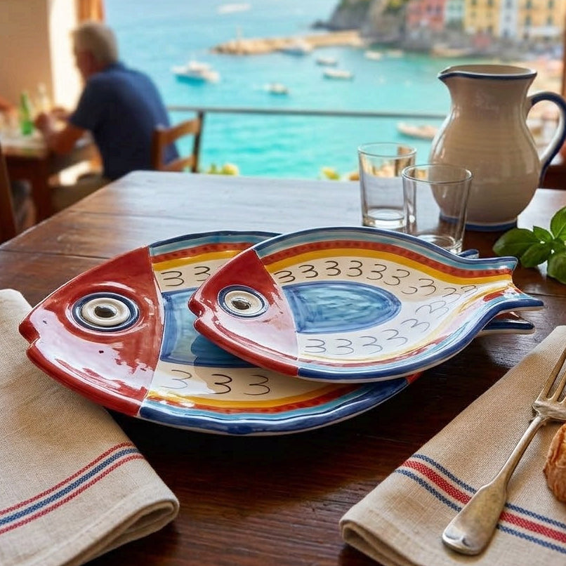 serving tray in sicilian majolica