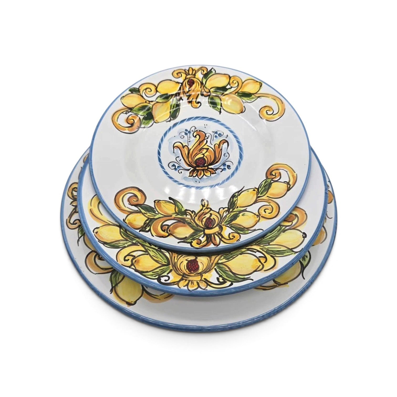 dinnerware plates majolica made in italy