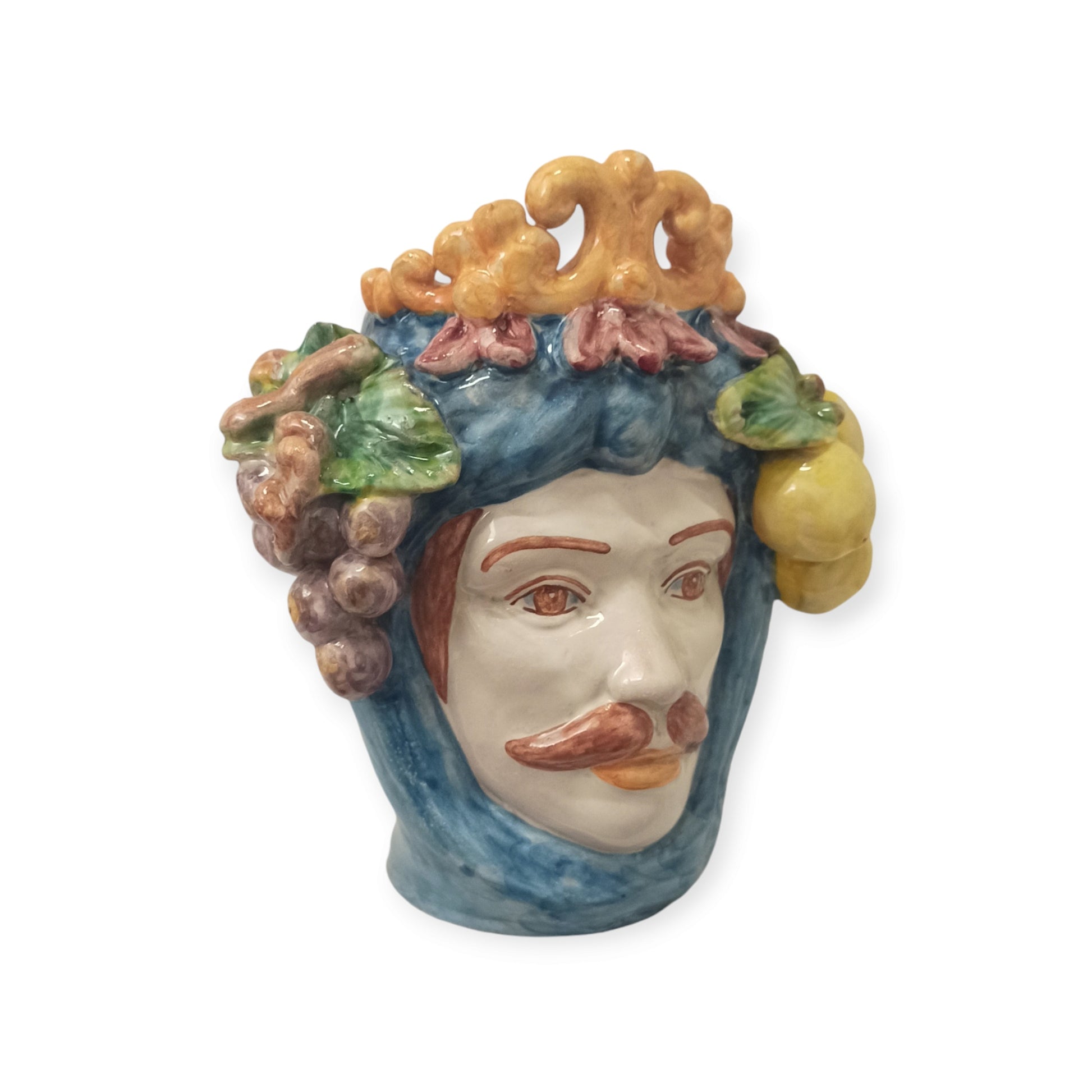 Souvenir siciliano testa di Moro ceramica Caltagirone