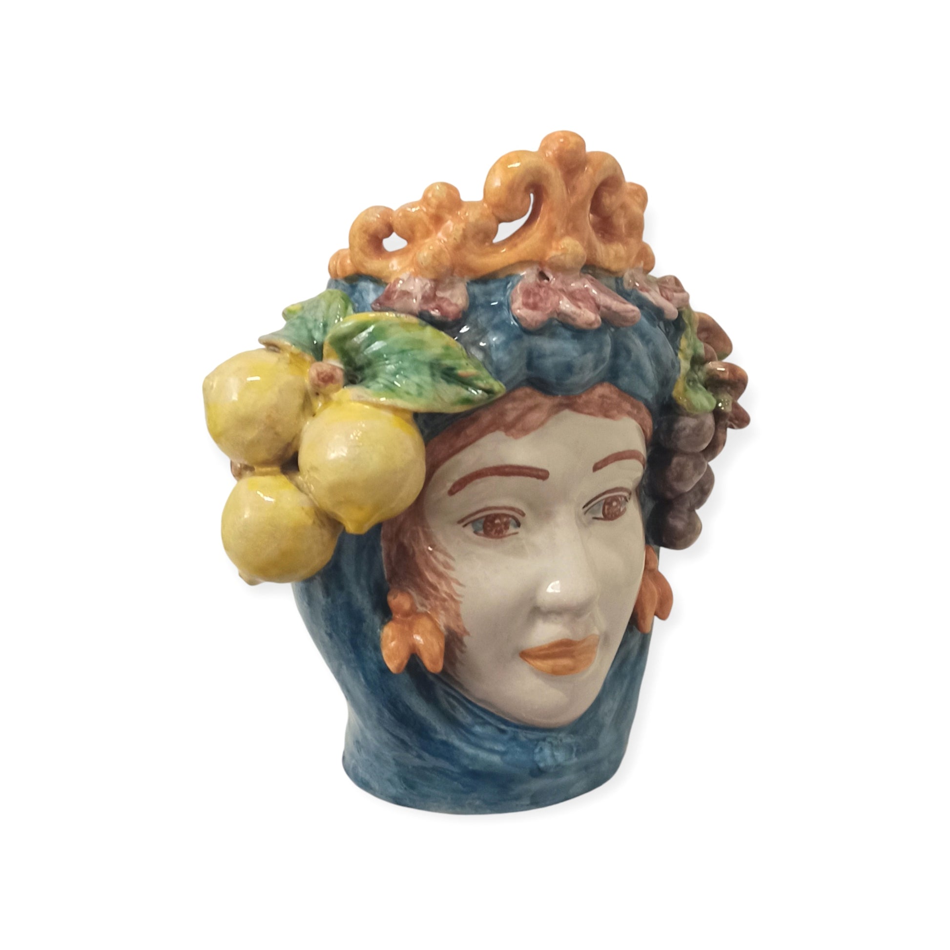 Testa di Moro Donna Siciliana in Ceramica di Caltagirone