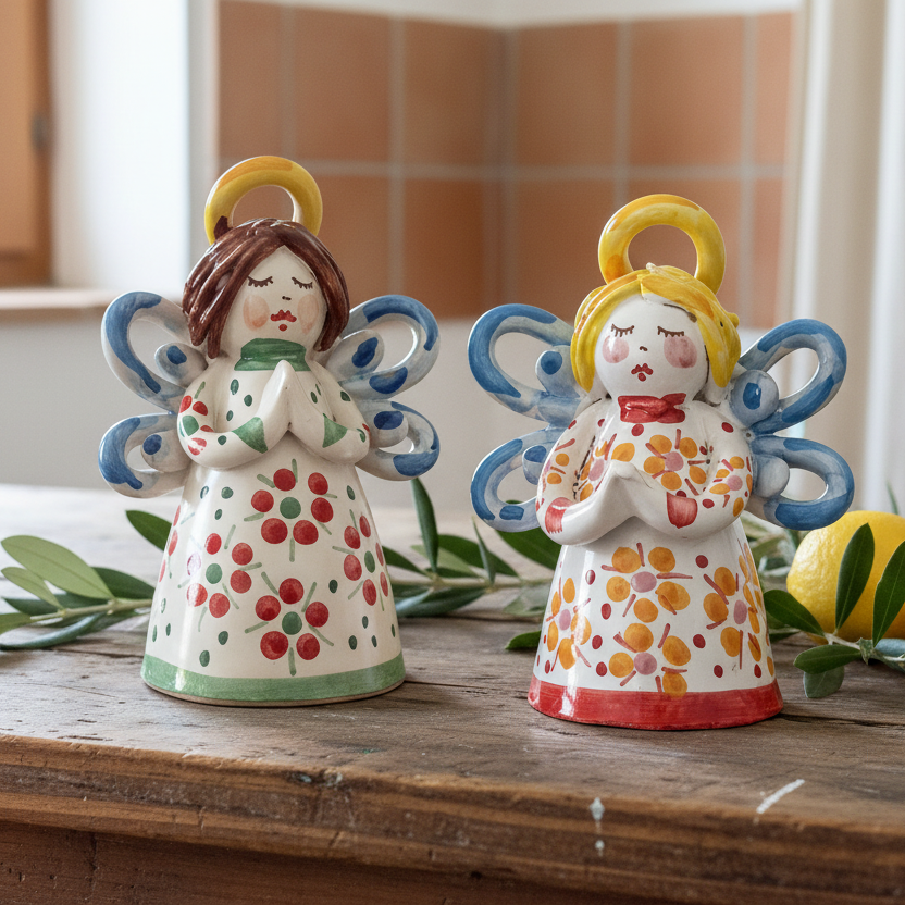 angel in sicilian ceramic