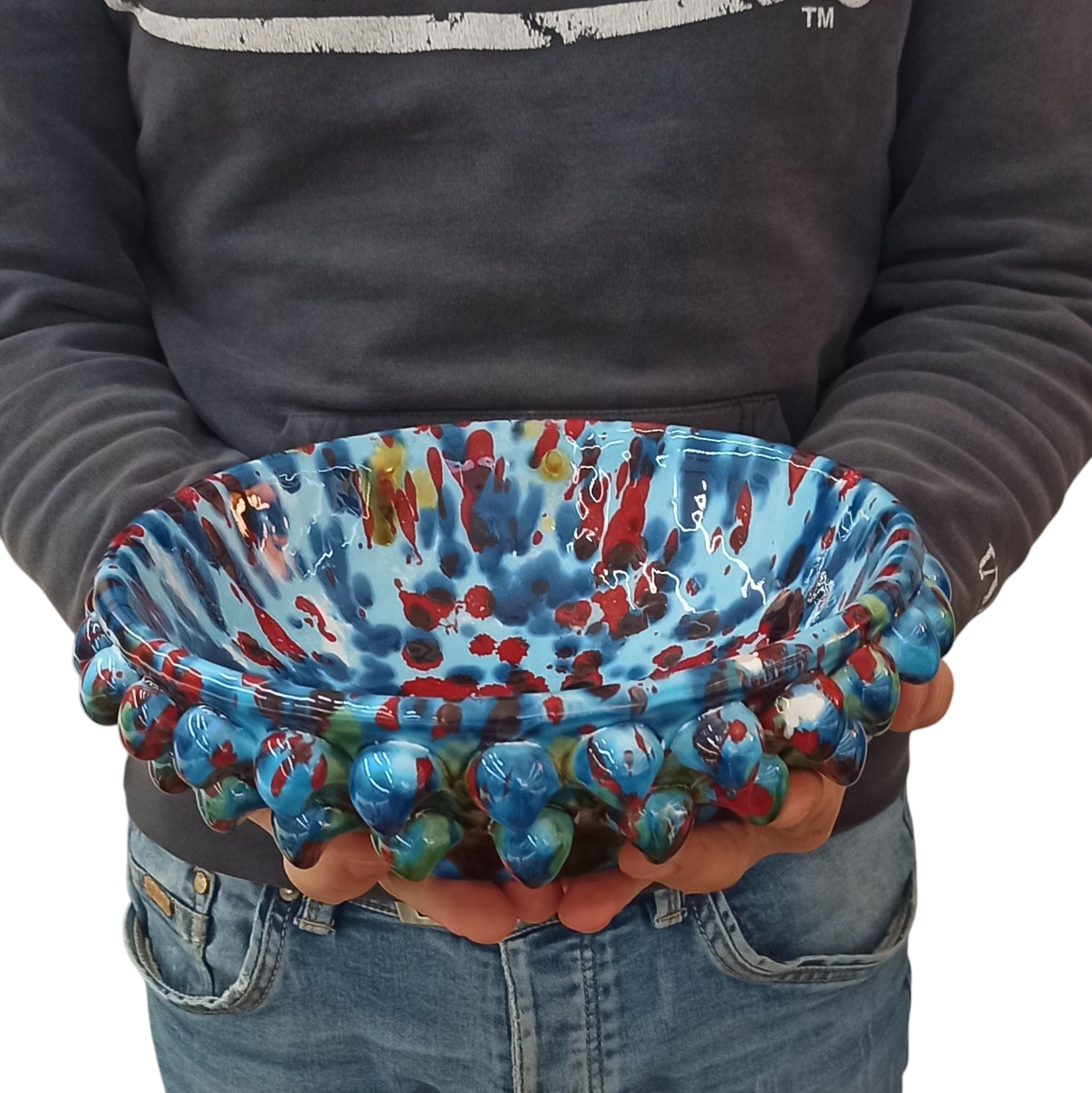 modern sicilian ceramic fruit bowl